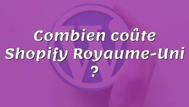 Combien coûte Shopify Royaume-Uni ?