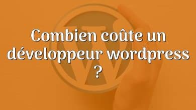 Combien coûte un développeur wordpress ?