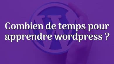 Combien de temps pour apprendre wordpress ?