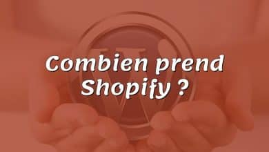 Combien prend Shopify ?
