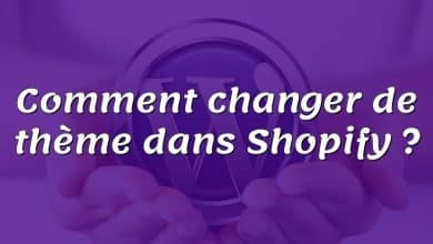 Comment changer de thème dans Shopify ?