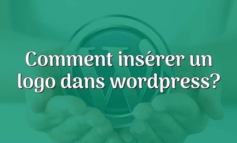 Comment insérer un logo dans wordpress?