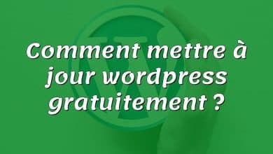 Comment mettre à jour wordpress gratuitement ?