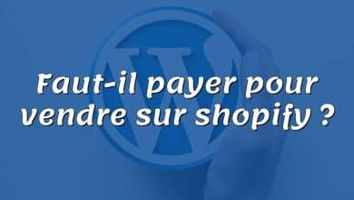 Faut-il payer pour vendre sur shopify ?