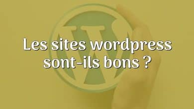 Les sites wordpress sont-ils bons ?