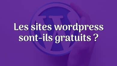 Les sites wordpress sont-ils gratuits ?