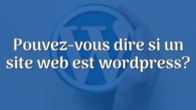 Pouvez-vous dire si un site web est wordpress?